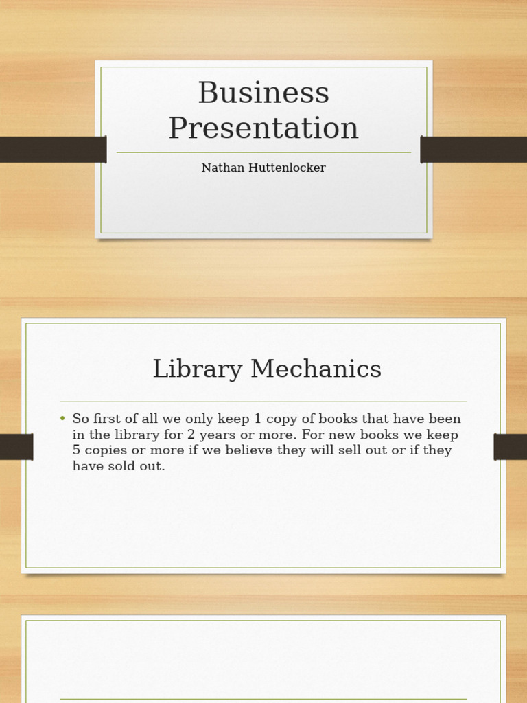 Business Presentation | PDF