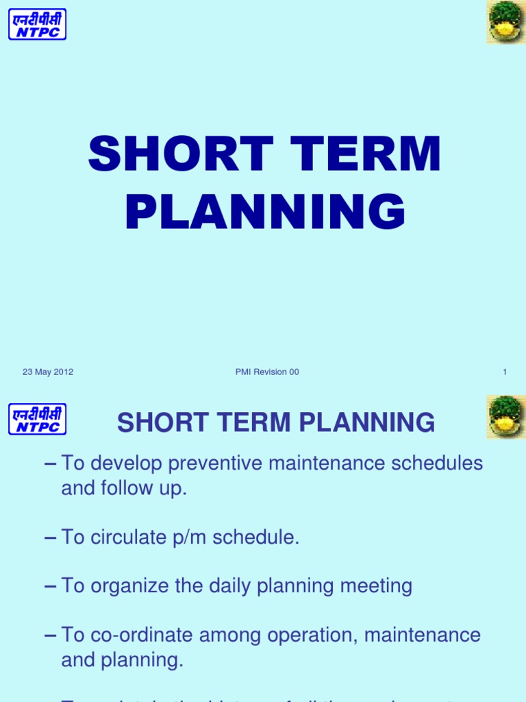 Short Term Planning
