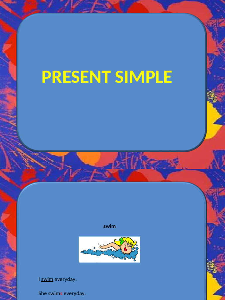 Simple Present | PDF | Syntax | Linguistic Morphology