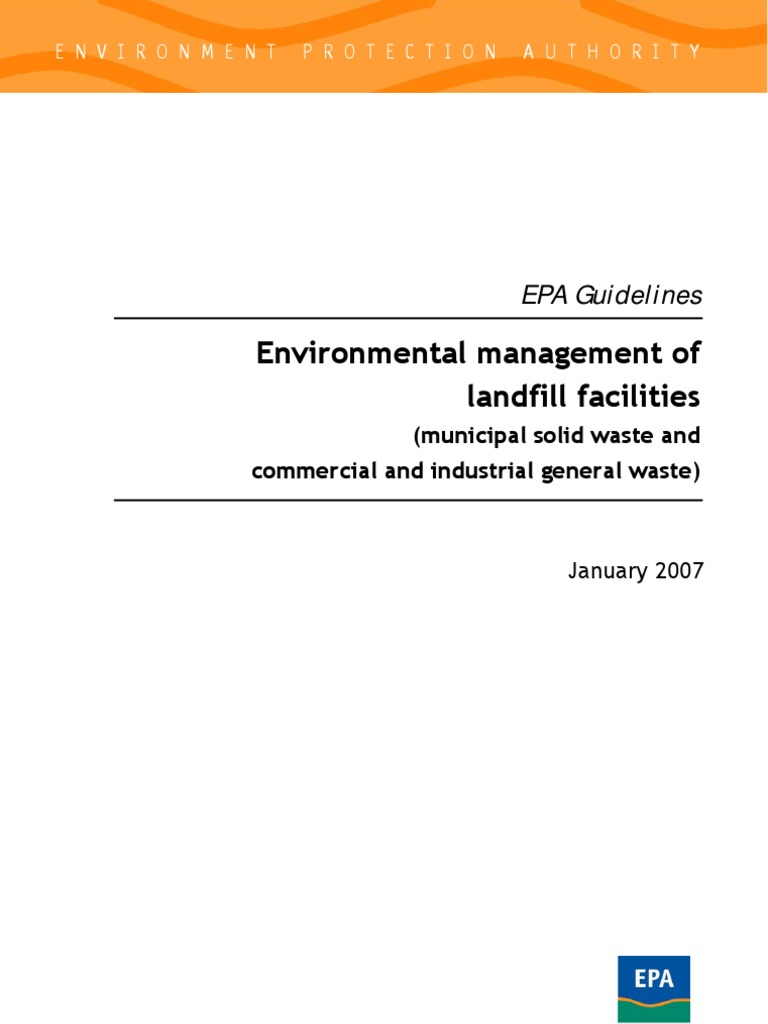 Guide Landfill | PDF | Groundwater | Landfill