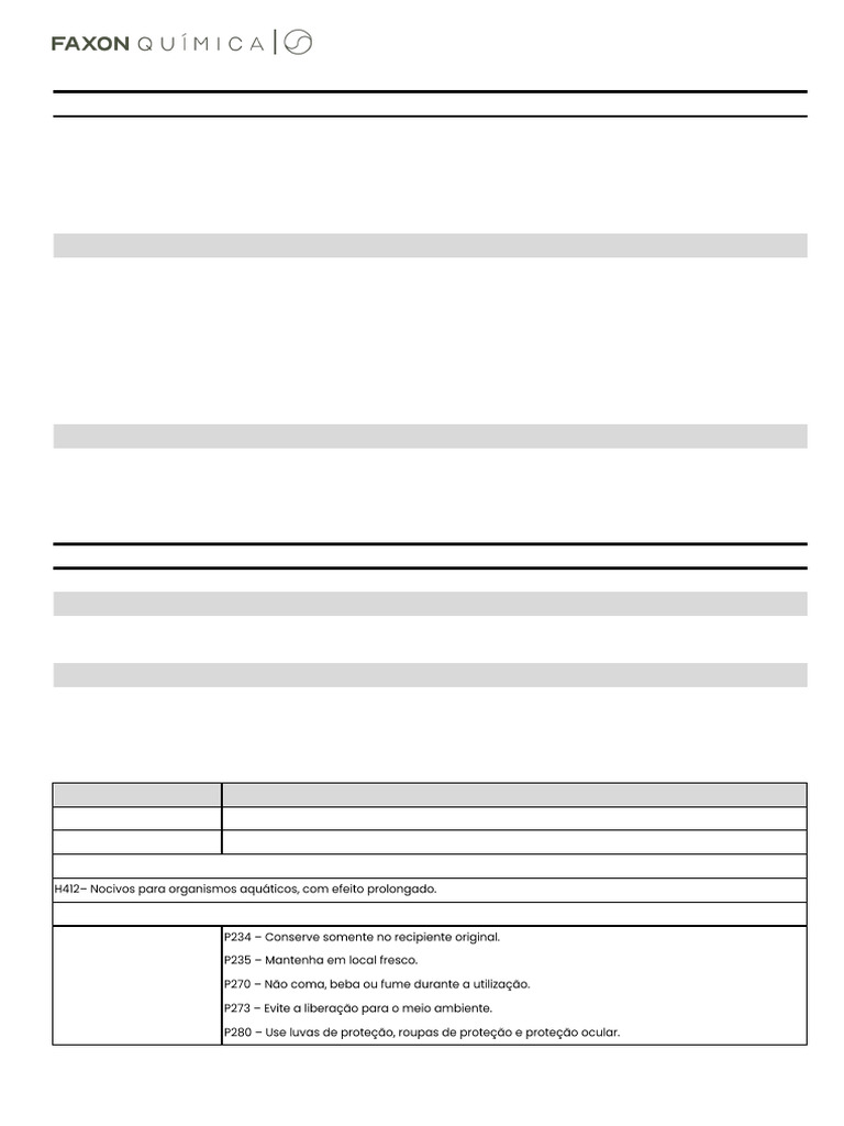 Ficha de Segurança do Polímero FX CS7 | PDF