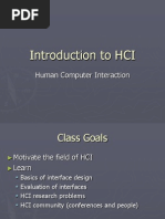 Introduction To HCI-Lect#1