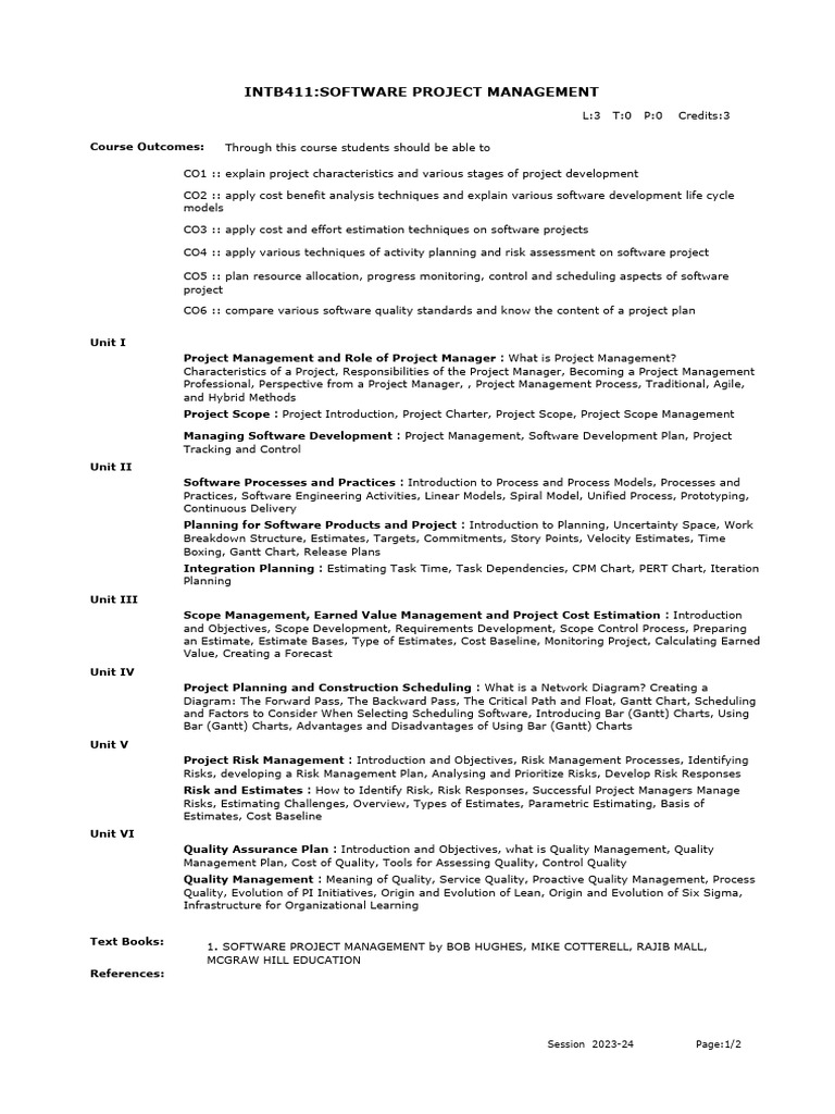 Rdl Course Syl Lab Us New | PDF | Project Management | Computing
