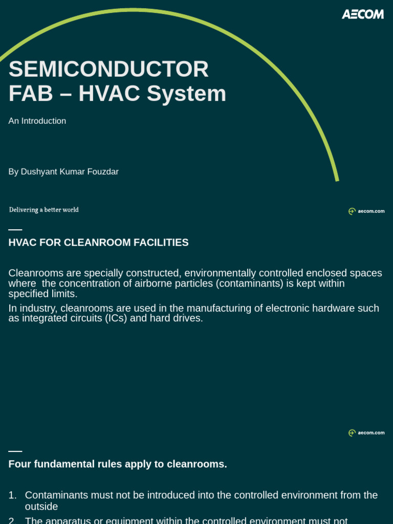 HVAC Systems for Semiconductor Cleanrooms | PDF | Mechanical ...