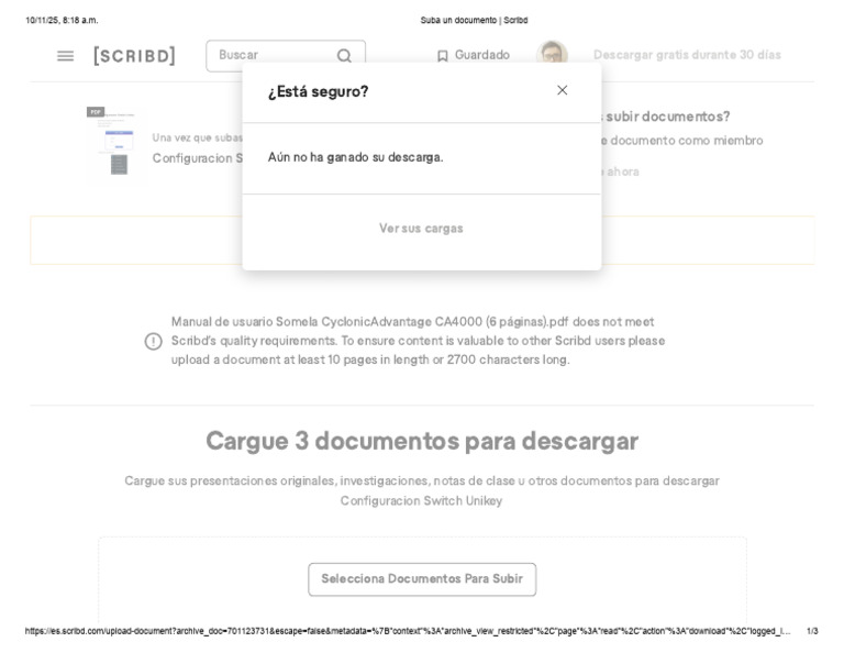 Guía para subir documentos en Scribd | PDF