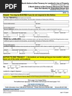 Queensland Notice to Leave (Form 12) | PDF | Lease | Leasehold Estate