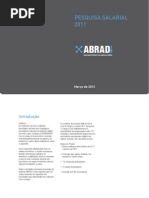 Abradi - Pesquisa Salarial 2011 (Publicada em março de 2012)