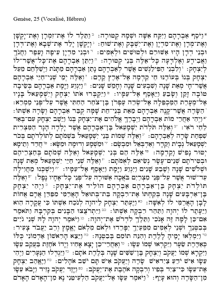 Genesis 25 | PDF
