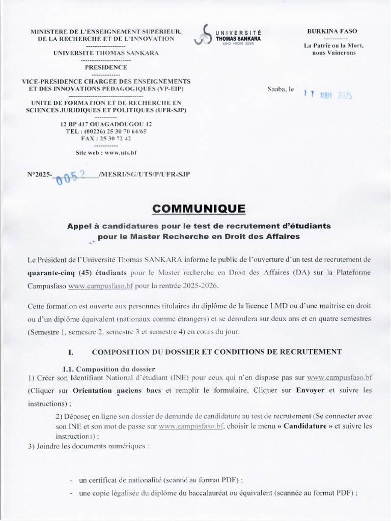 Master Droit Des Affaires Pdf