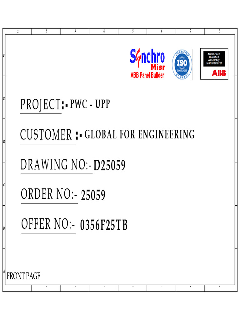 Engineering Project Panel Drawings | PDF | Electrical Engineering ...