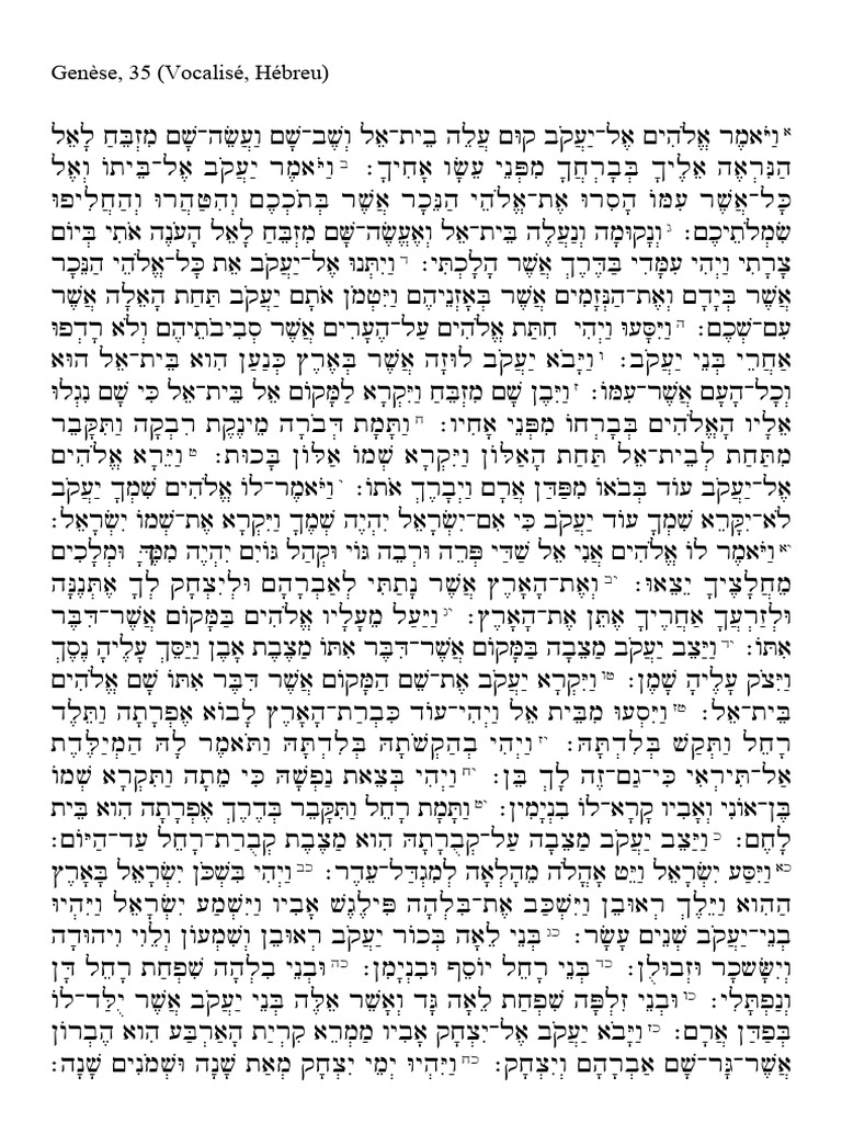 Genesis 35 | PDF
