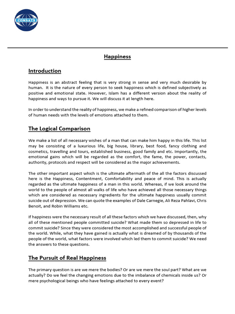Understanding Happiness in Islam | PDF | Soul | Happiness
