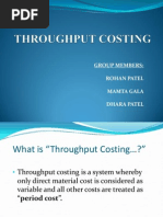 Throughput Costing