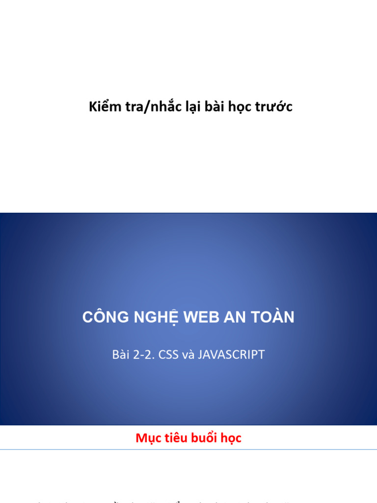 Bai 2.2. CSS Và Javascript | PDF