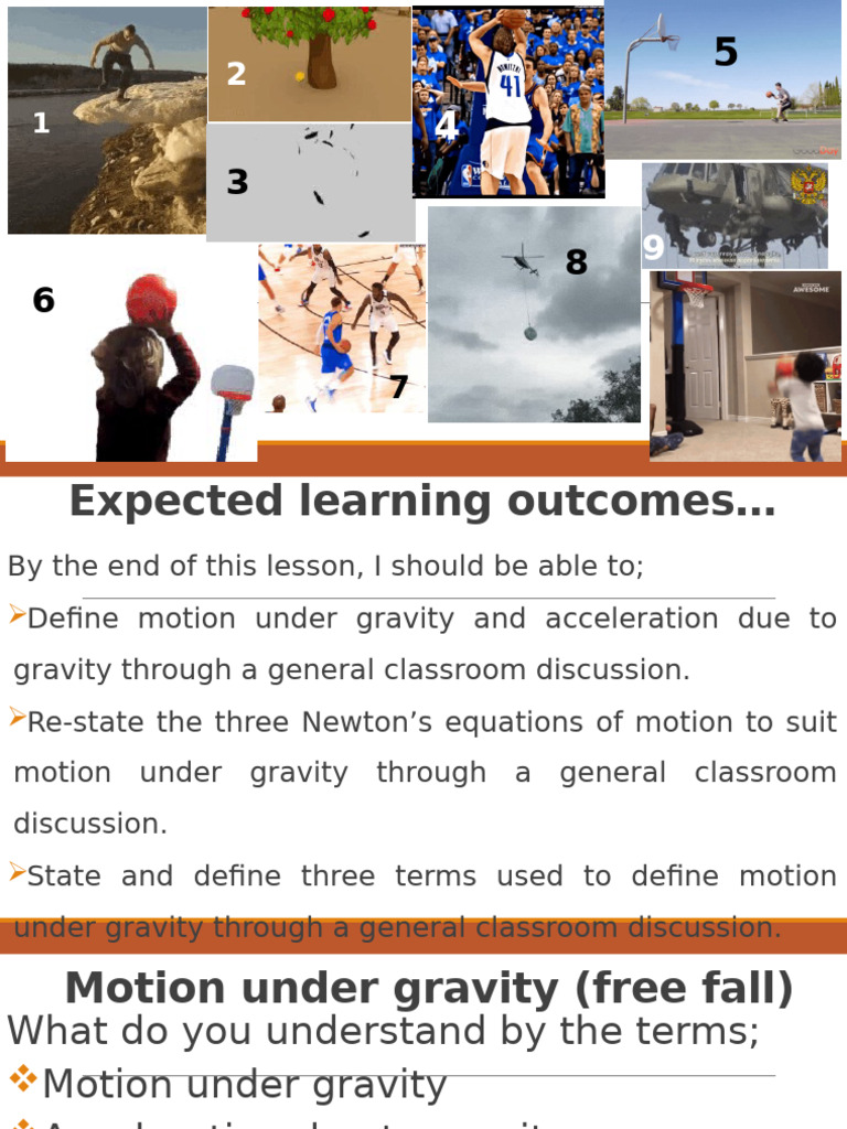 Motion Under Gravity Explained | PDF | Gravity | Force