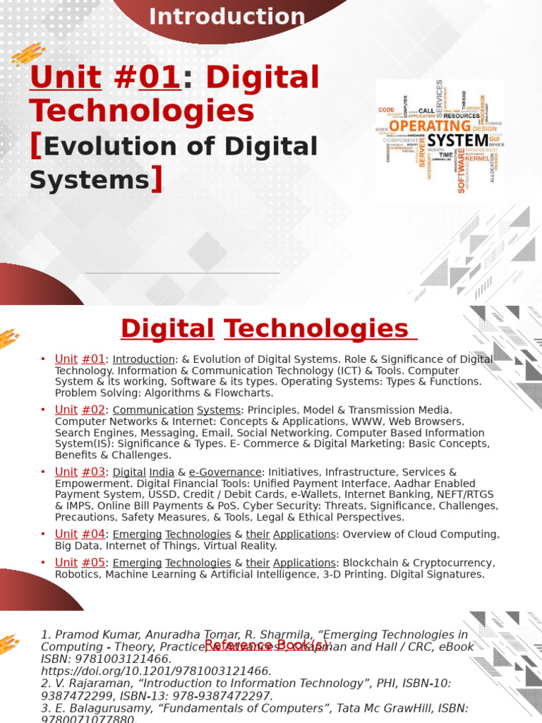 Digital Technologies: Overview & Evolution | PDF | Operating System ...
