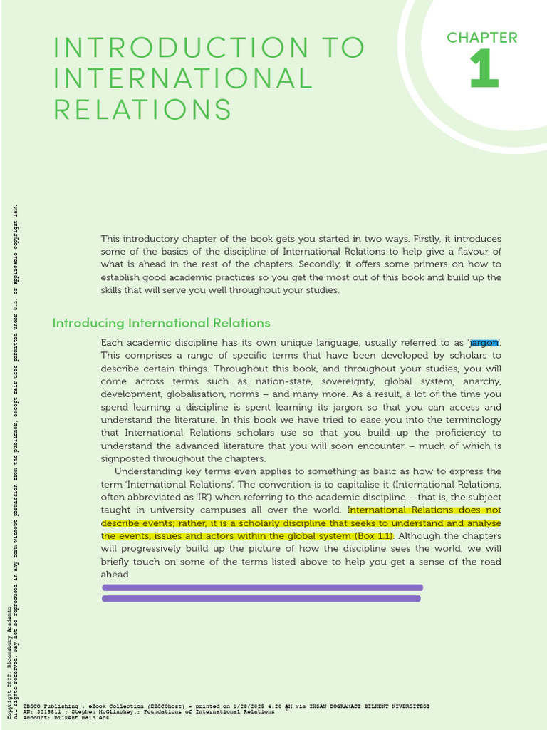 Introduction to International Relations Concepts | PDF | Globalization ...