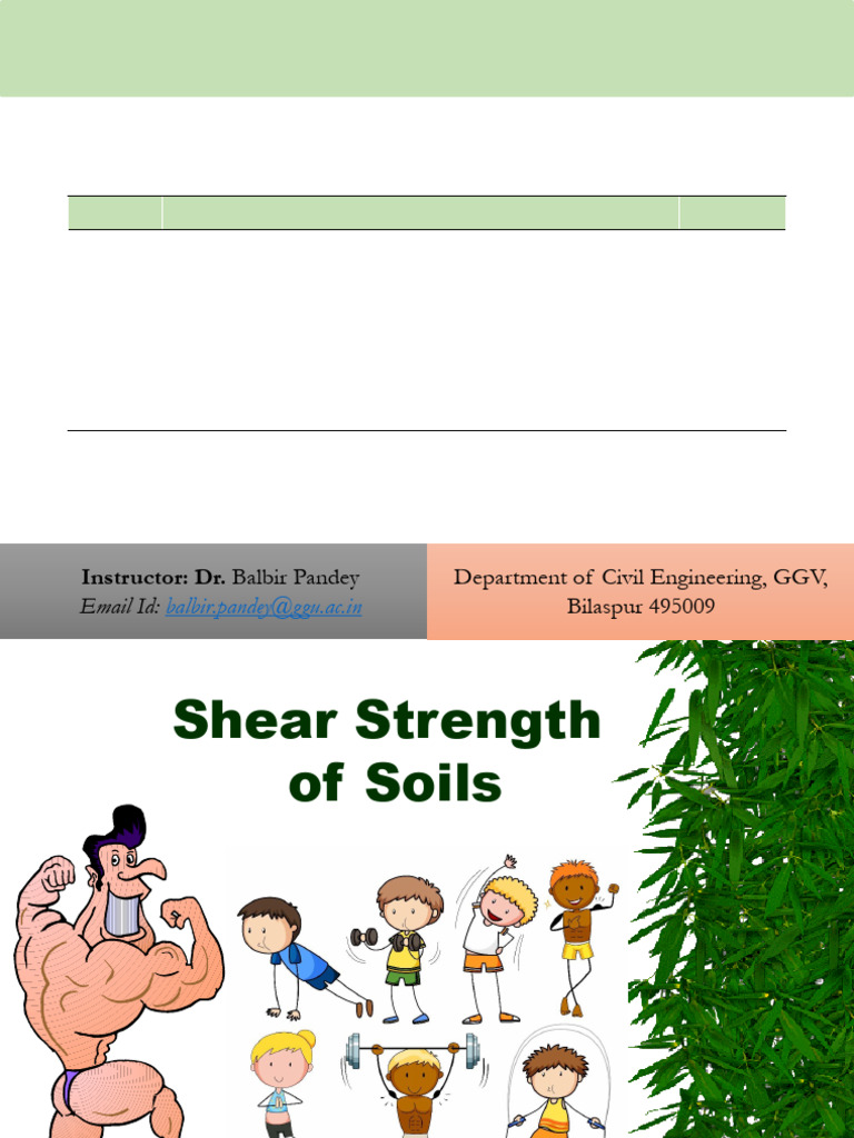 Shear Strength of Soil in Geotechnical Engineering | PDF | Materials ...