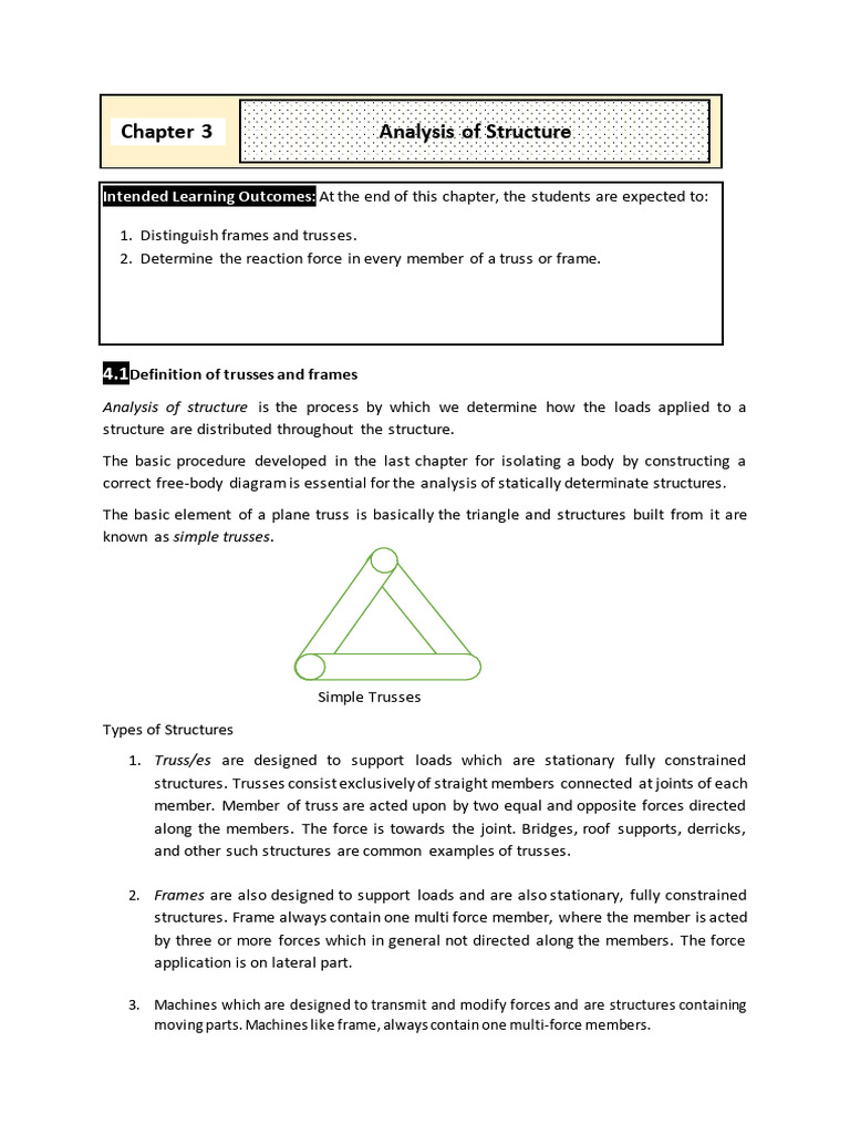 Trusses and Frames Analysis Guide | PDF | Truss | Force
