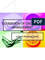Overview of Database Management