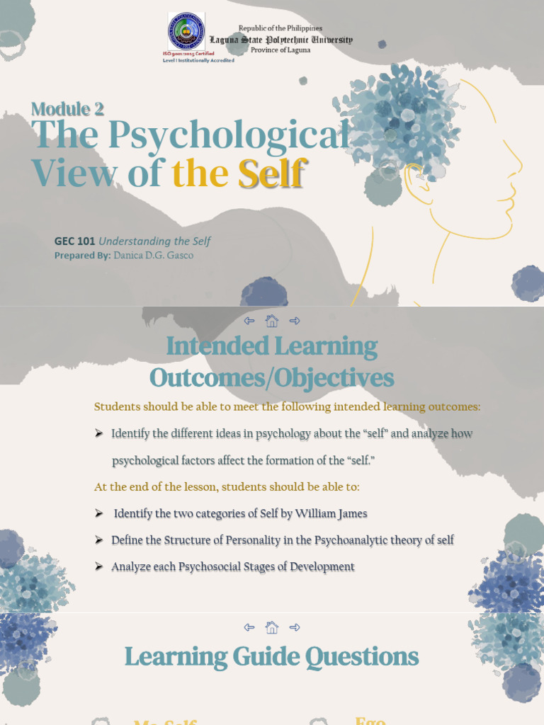 Understanding the Psychological Self | PDF | Psychology | Psychological ...