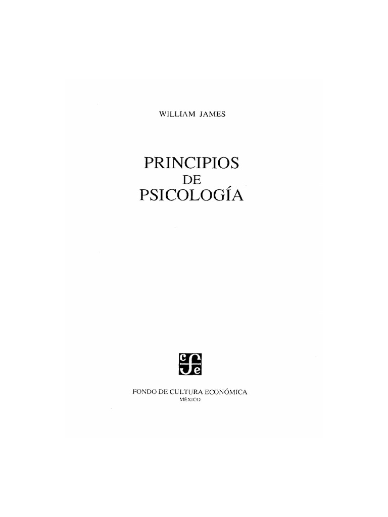 James (1989) - Las Emociones (De Principios de Psicología) | PDF