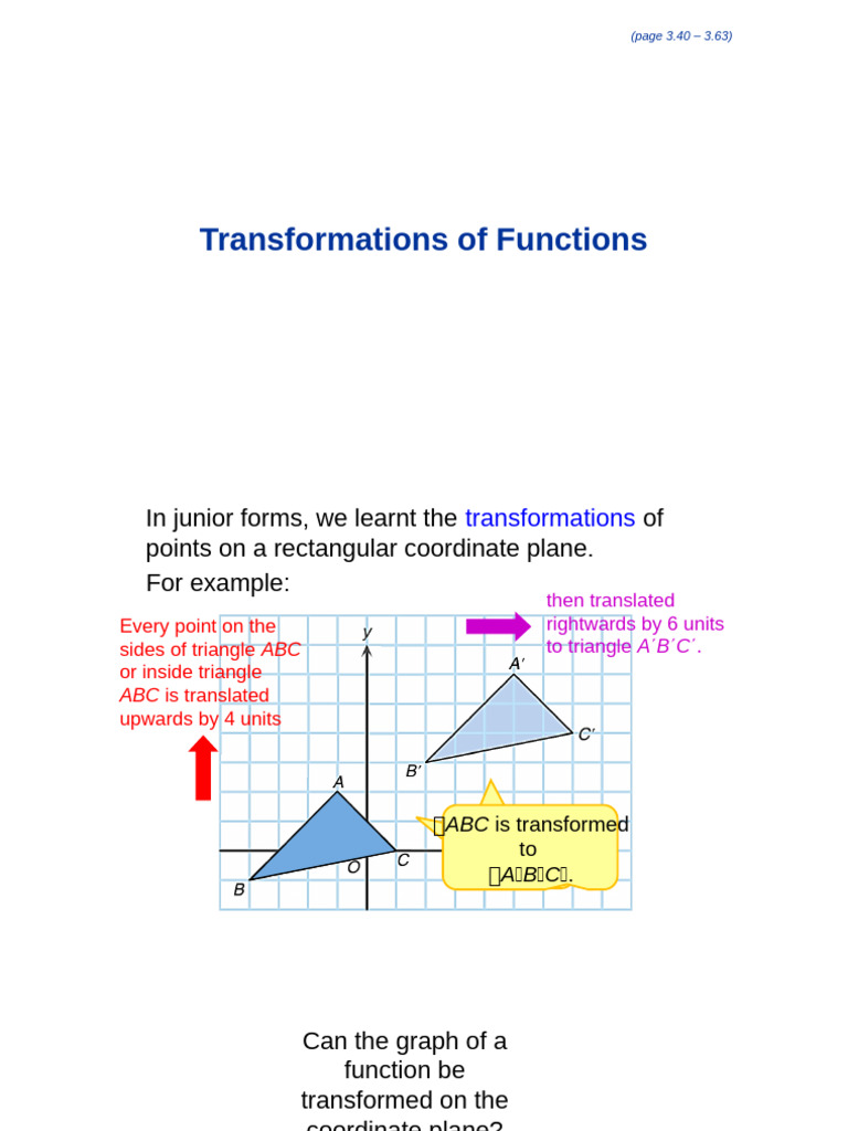 Function Transformations Explained | PDF | Cartesian Coordinate System ...
