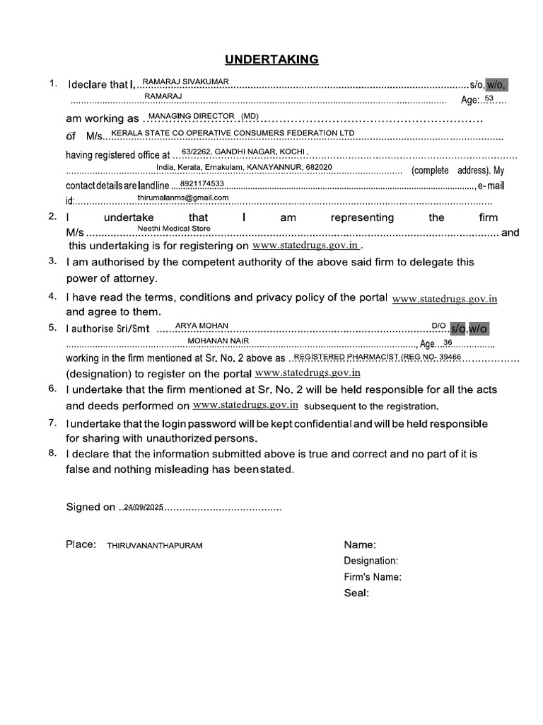 Undertaking | PDF