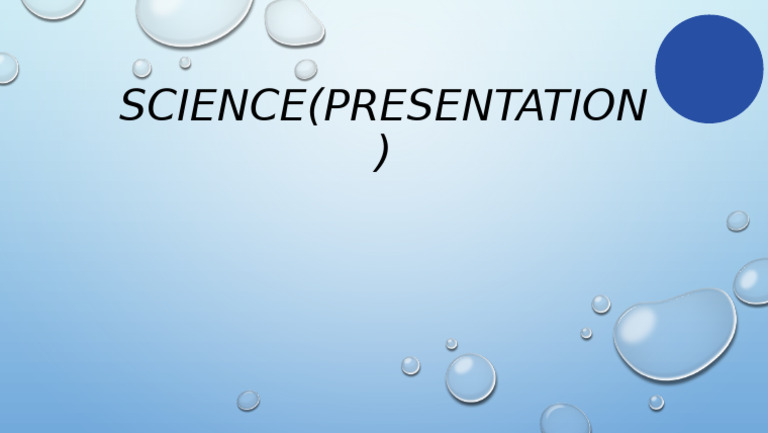 Science (Presentation) | PDF