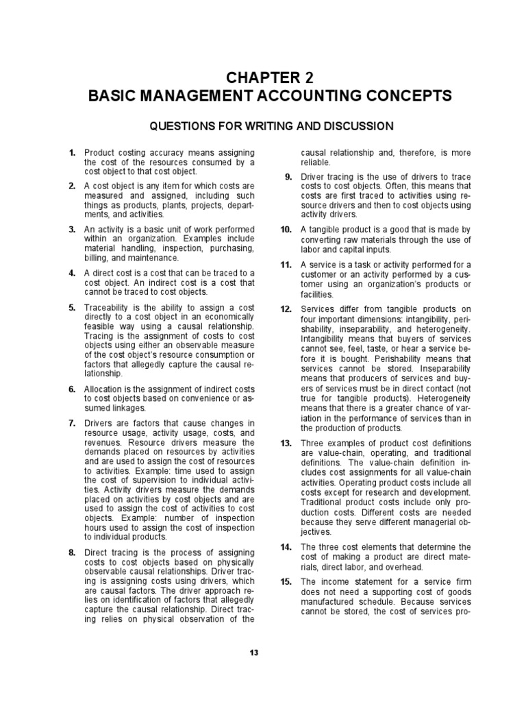 Solution Manual, Managerial Accounting Hansen Mowen 8th Editions_ch 2 |  Cost Of Goods Sold | Inventory