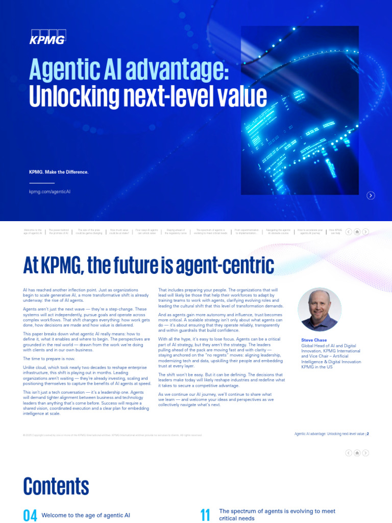 Unlocking Value with Agentic AI | PDF | Artificial Intelligence ...