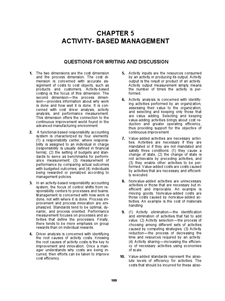 Solution Manual Managerial Accounting Hansen Mowen 8th Editions Ch 5 Pdf Inventory Goal
