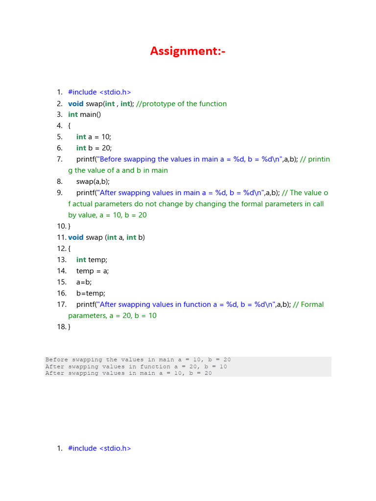 28 Assignment Pdf Parameter Computer Programming Computer