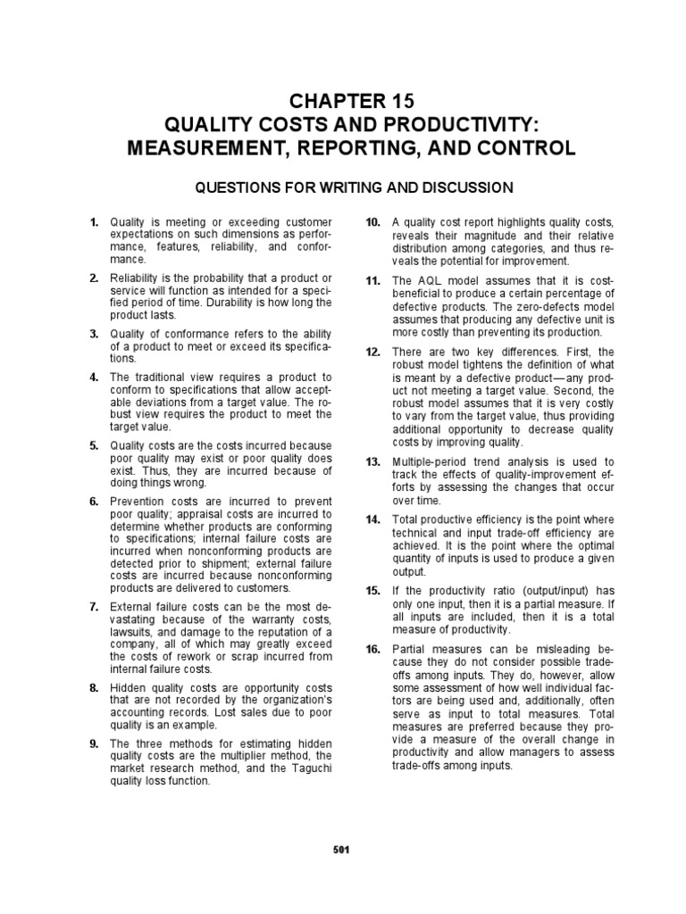 Solution Manual, Managerial Accounting Hansen Mowen 8th Editions_ch 15 |  Profit (Accounting) |