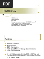 DDR Sdram: A 1.8V, 700mb/s/pin, 512Mb DDR-II SDRAM With On-Die Termination and Off-Chip Driver Calibration