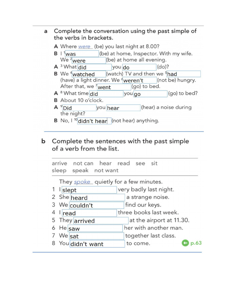 Correction Grammar 8a | PDF