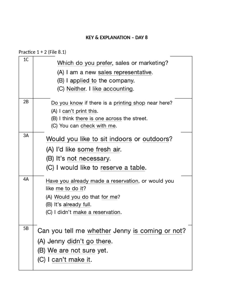 Key Day 8 | PDF