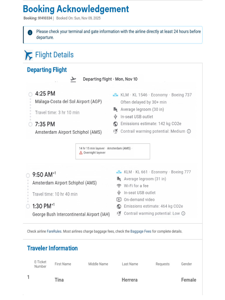 Flight Booking Confirmation Details | PDF | Airlines | Transport