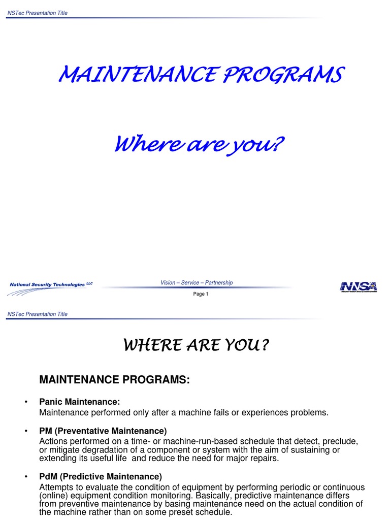 Electrical Maintenance PDF Reliability Engineering Mechanical