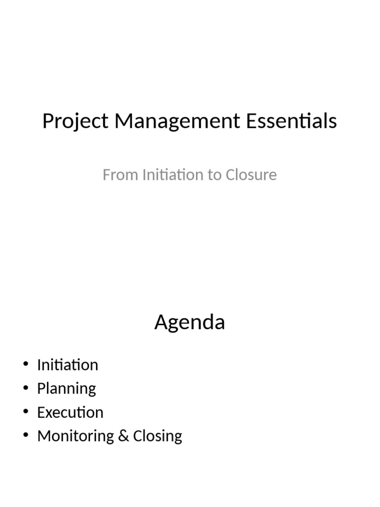 Project Management Essentials | PDF