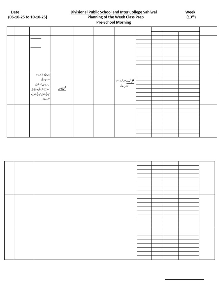 Planning of The Week 13 Class Prep | PDF | Graphemes | Collation