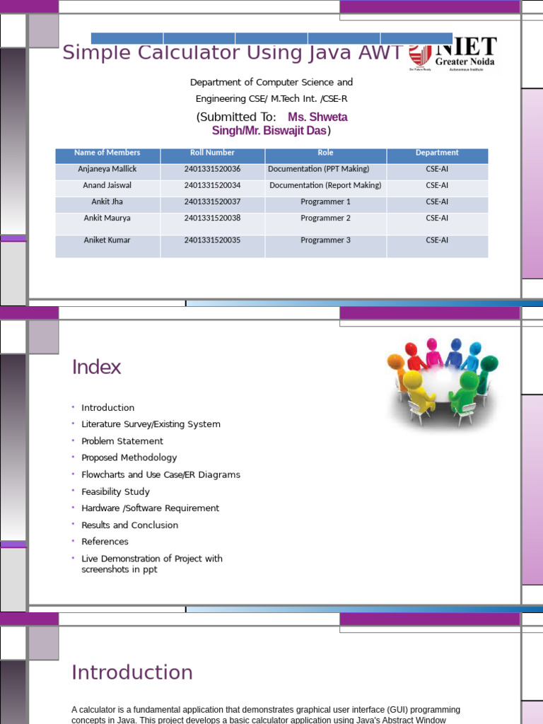 Java AWT Simple Calculator Project | PDF | Java (Software Platform ...