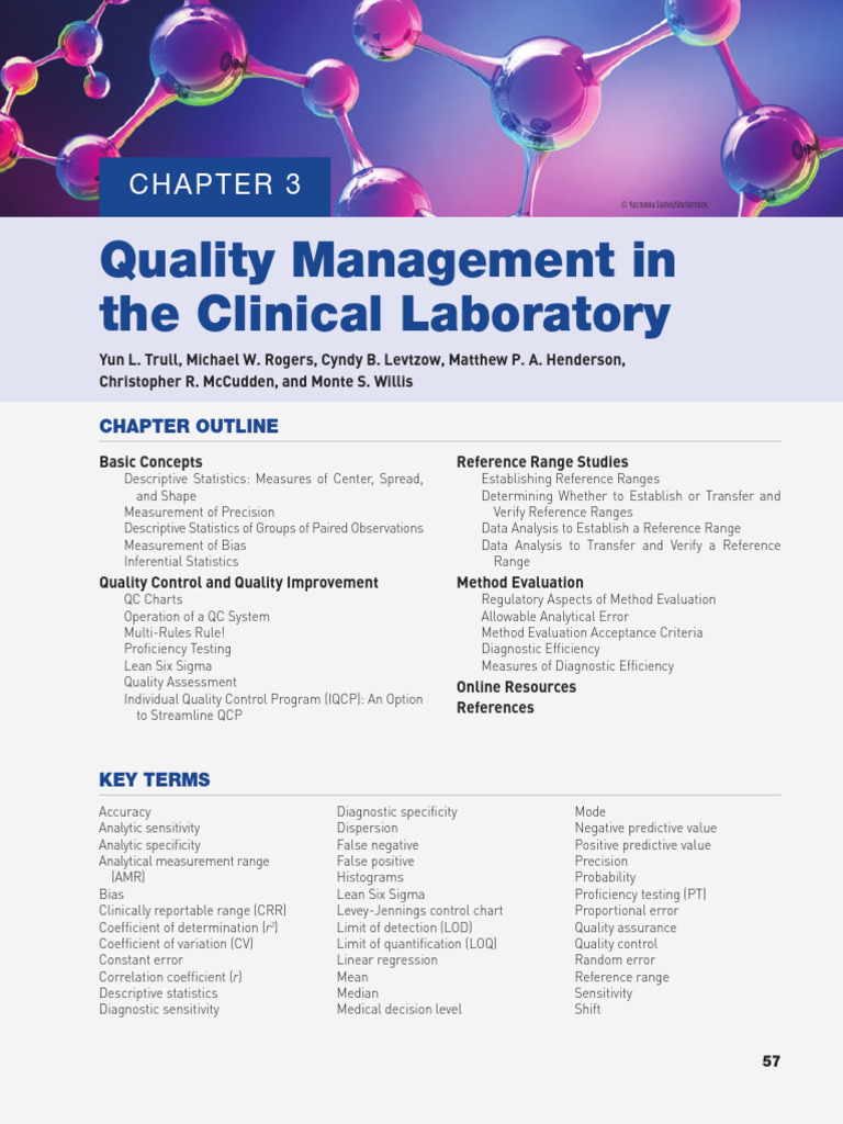 Quality Management in Clinical Labs | PDF | Standard Deviation | Statistics