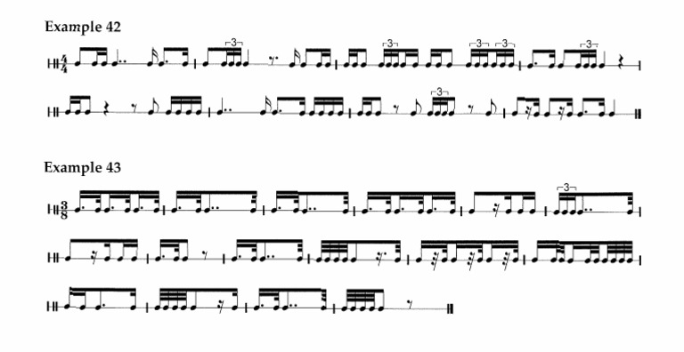 Rhythm 1 Example42+43 | PDF