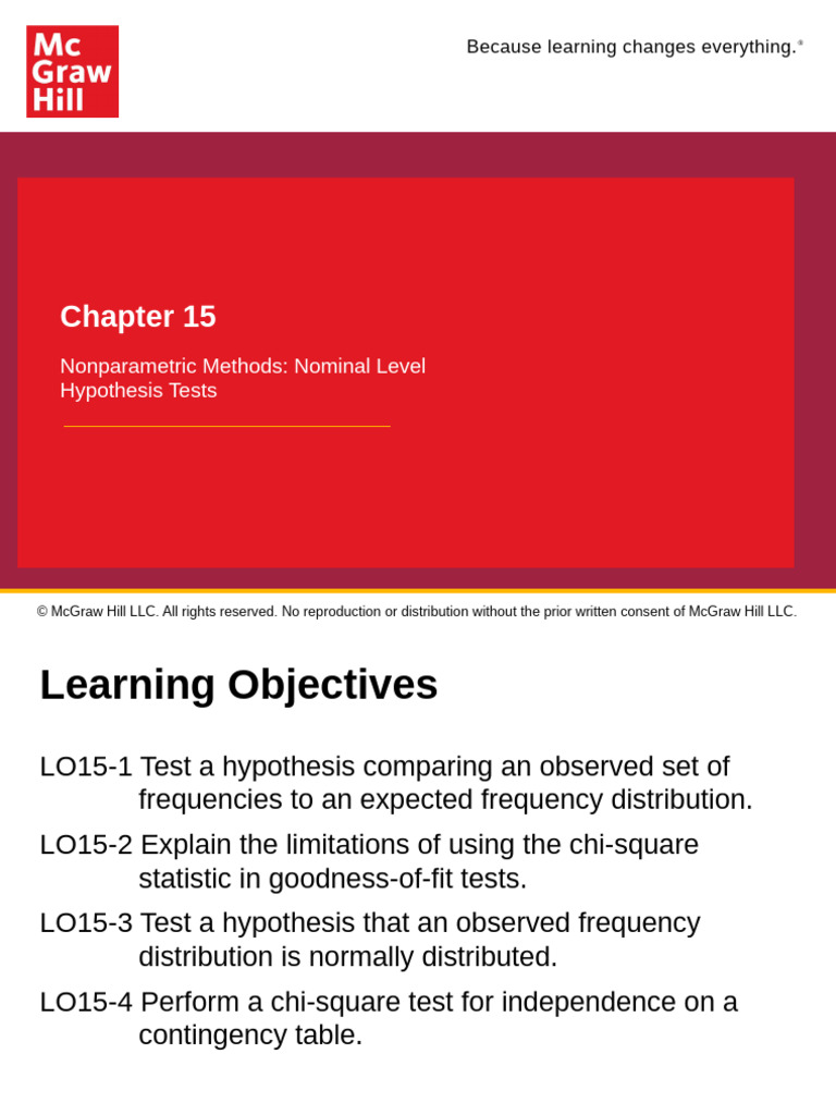 Nonparametric Hypothesis Testing Methods | PDF | Chi Squared Test ...