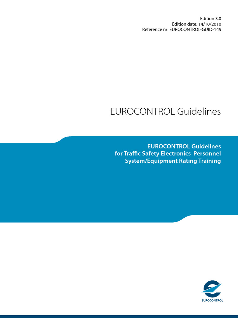 EUROCONTROL ATSEP Training Guidelines | PDF | Air Traffic Control ...