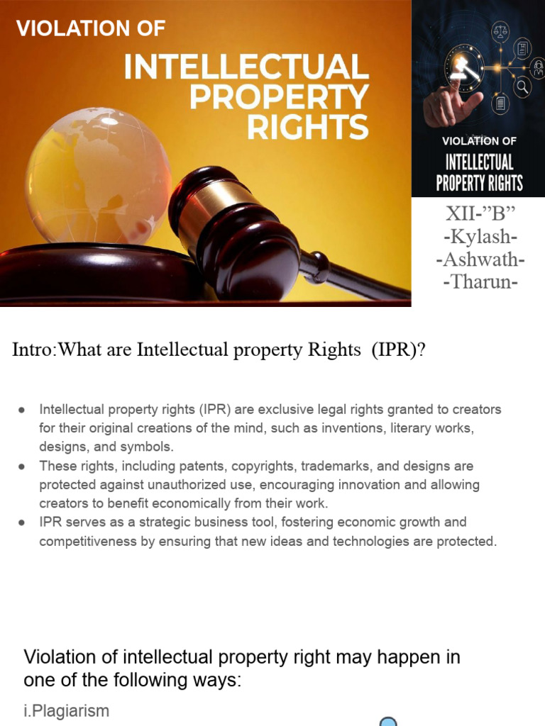 Understanding IPR Violations | PDF | Intellectual Property | Trademark