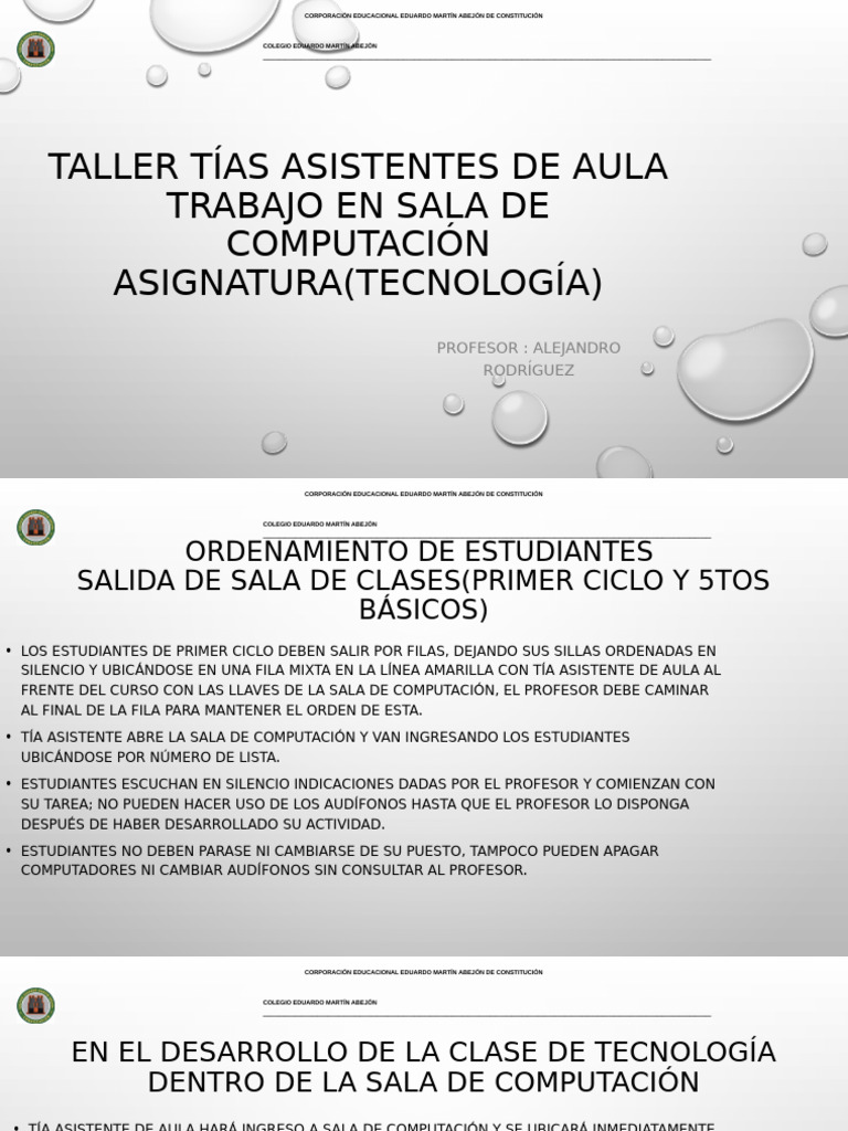 Taller Tías Asistentes de Aula 2025 | PDF