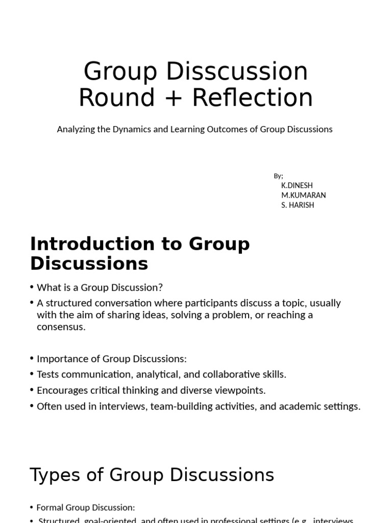 Group Discussion Dynamics & Skills | PDF | Critical Thinking | Psychology