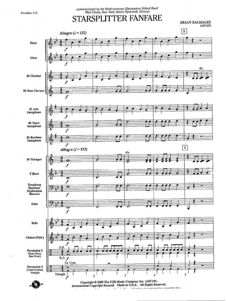 Fanfare For Band | PDF